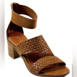 Diba True Can’t Wait Sandal Women’s Size 8 Shoe Woven‎ Brown Tan Leather
